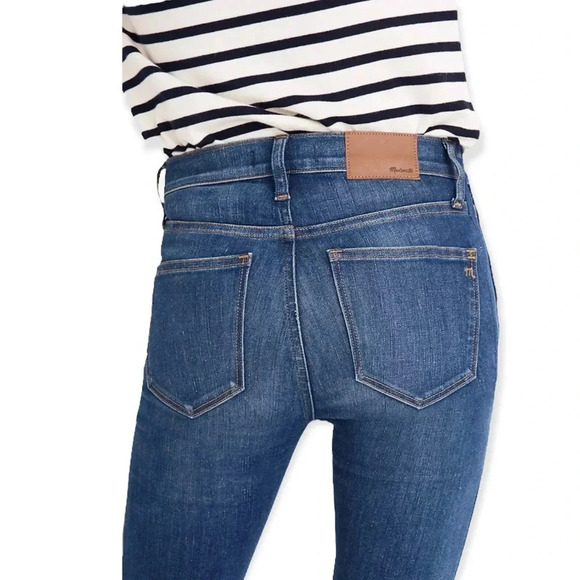 Madewell Paloma Wash High Rise Raw Hem Skinny Jeans Plus Size 36 PETITE - Picture 11 of 11
